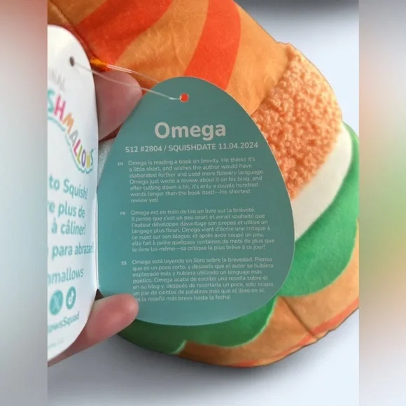 Squishmallows Omega The Fish Burger Plush 🍔 - Picture 3 of 3